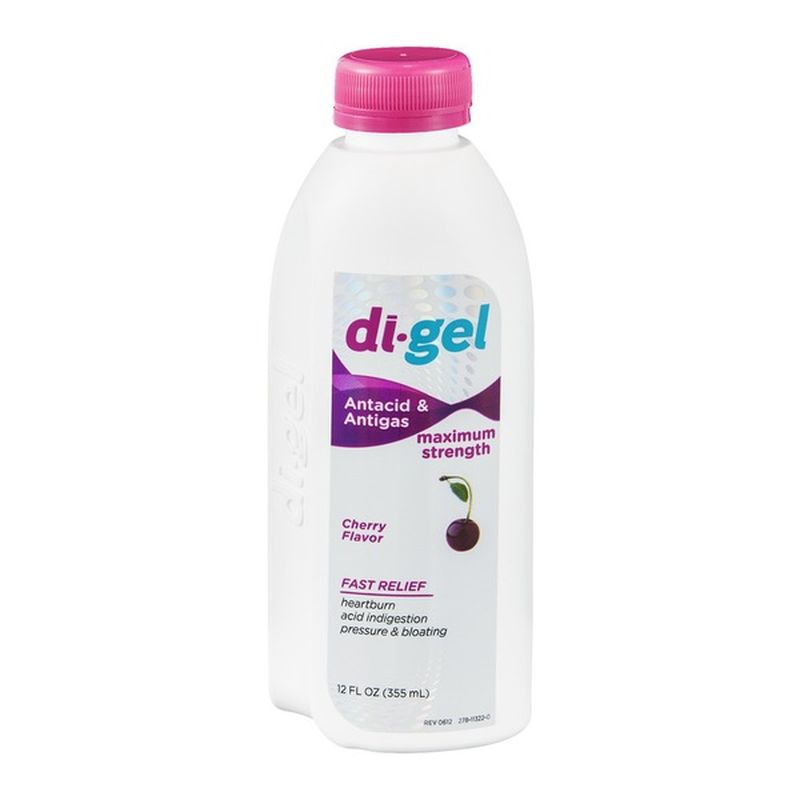 DiGel Antacid & Antigas Maximum Strength Cherry (12 fl oz) Instacart