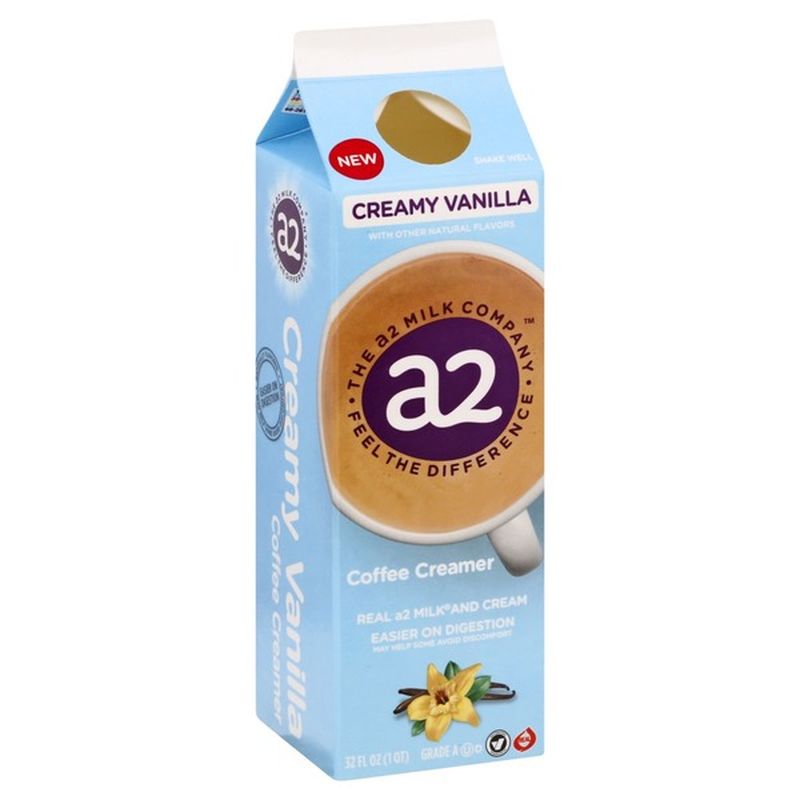 a2 Coffee Creamer, Creamy Vanilla (32 oz) Instacart