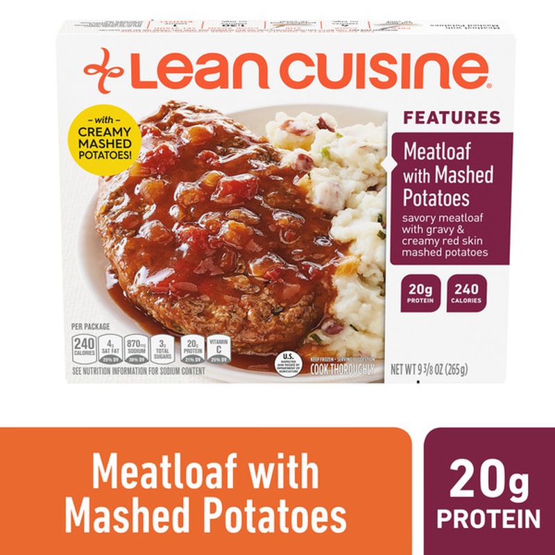 Lean Cuisine Features Meatloaf With Mashed Potatoes Frozen Meal 9 375