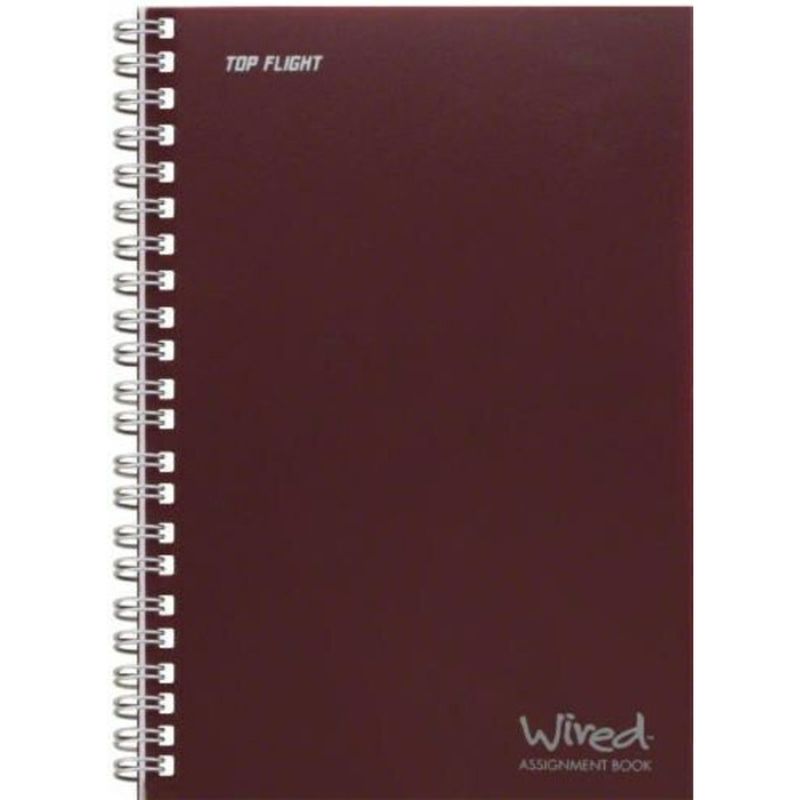 Top Flight 7.35" x 5" Wired Assignment Book