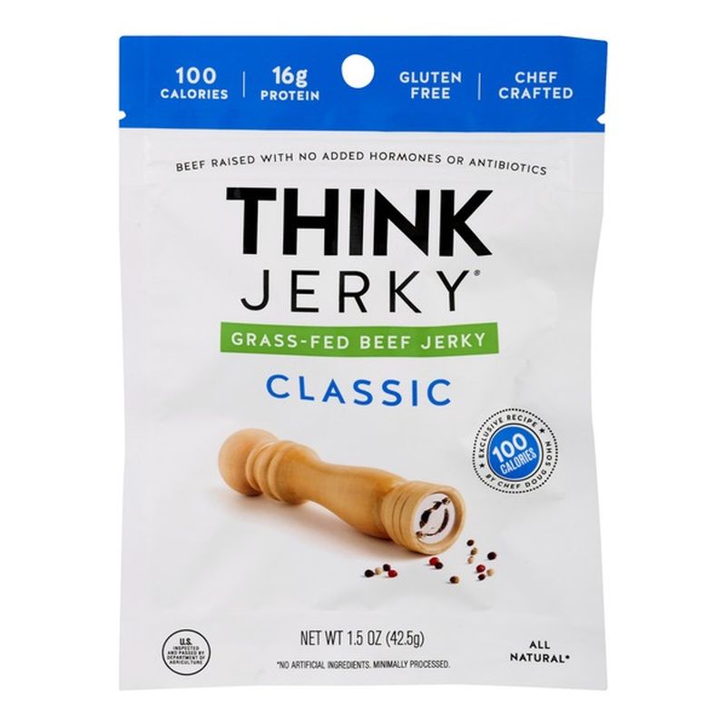 Think Jerky GrassFed Beef Jerky Classic (1.5 oz) Instacart