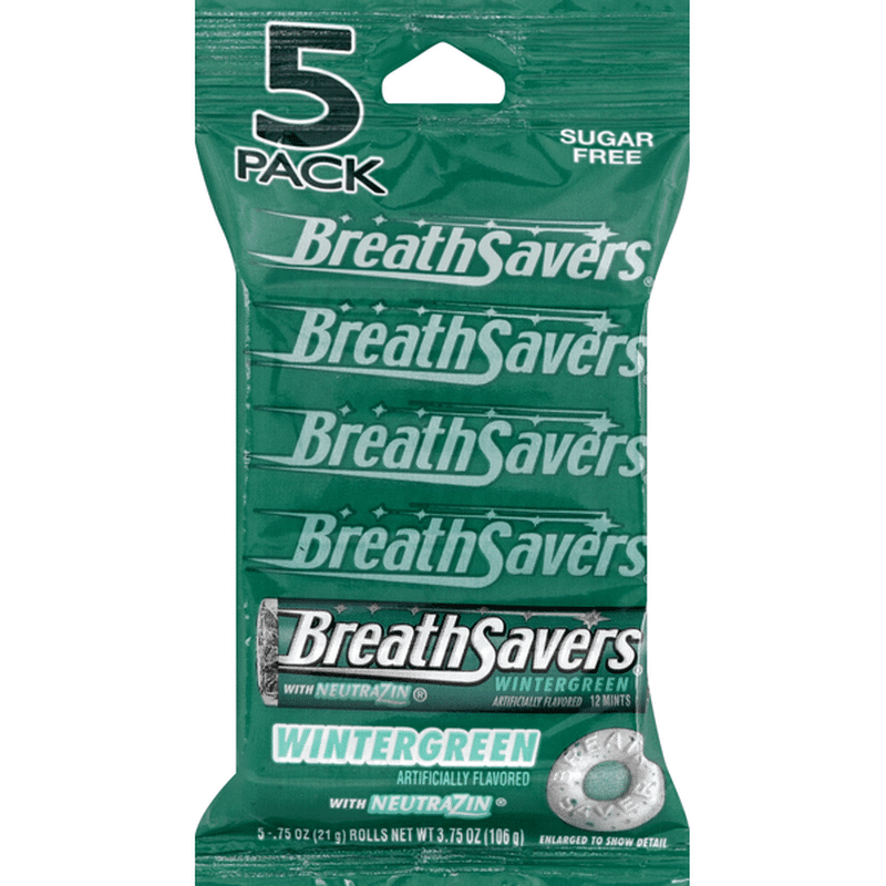 Breath Savers Mints, Sugar Free, Wintergreen (3.75 oz) Instacart