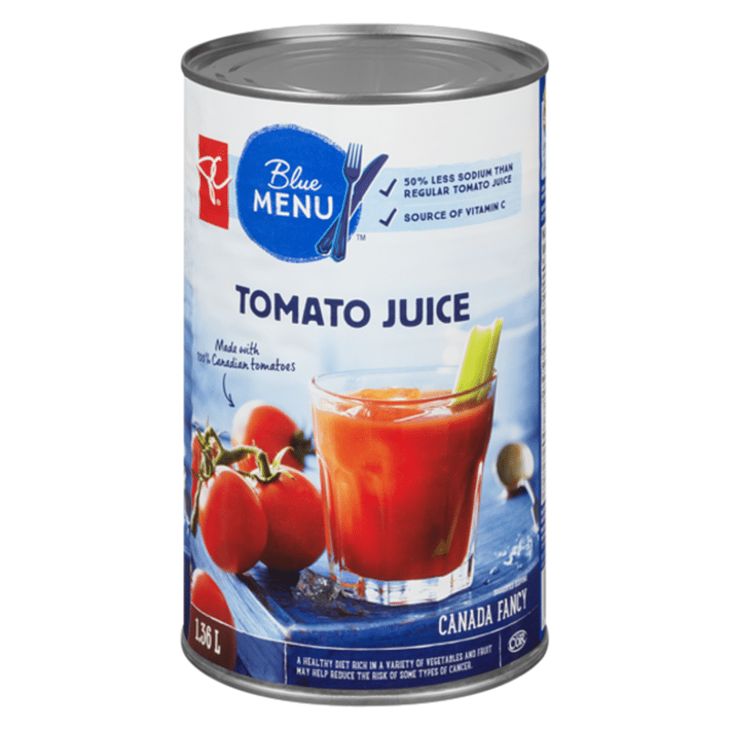 Blue Menu Low Sodium Tomato Juice (1360 ml) Instacart