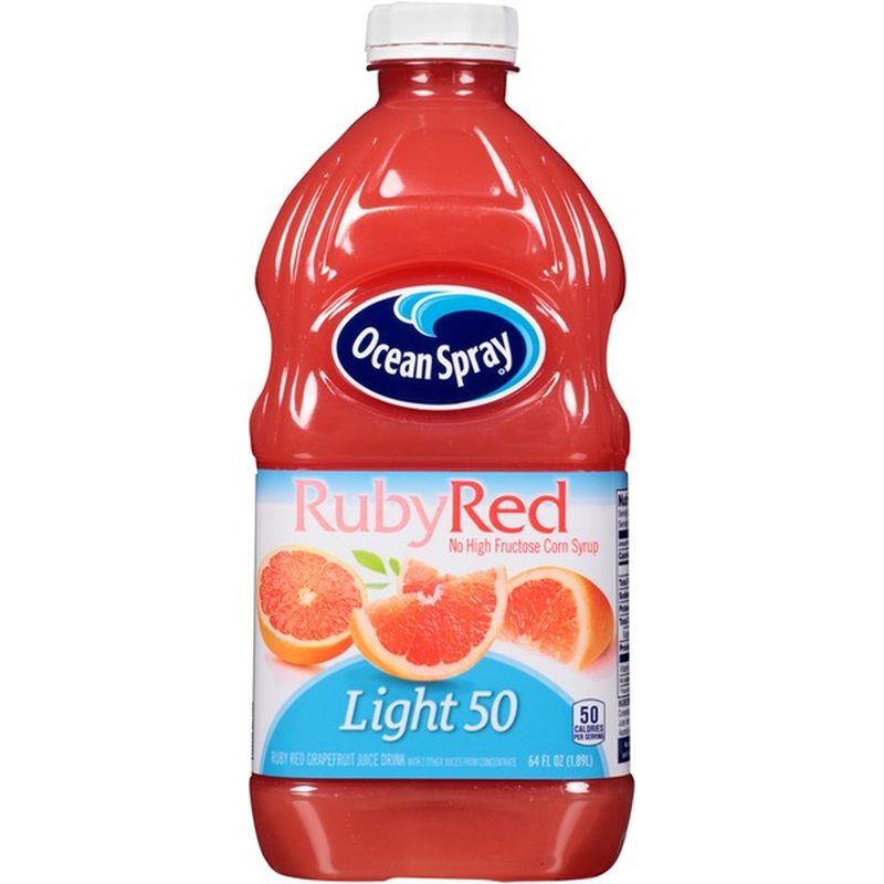 Ocean Spray Ruby Red Light 50 Grapefruit Juice (64 fl oz) from Safeway ...