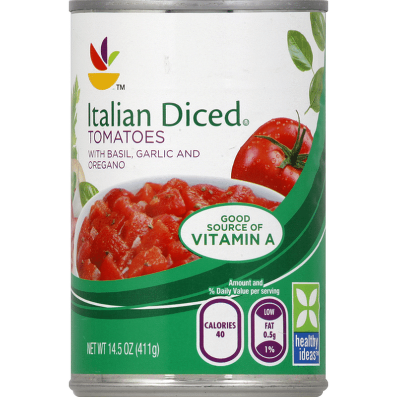 SB Tomatoes, Italian Diced, with Basil, Garlic and Oregano (14.5 oz