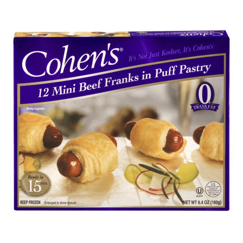Cohen's Mini Beef Franks In Puff Pastry 12 CT (6.4 oz) from Stop