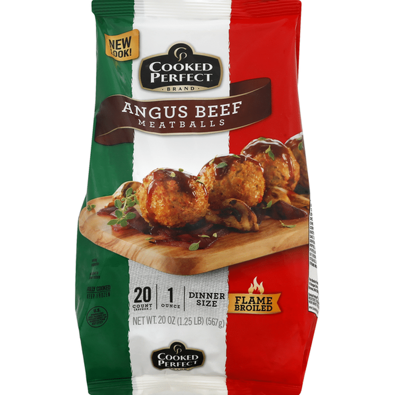 Cooked Perfect Meatballs, Angus Beef, Dinner Size (20 oz) from Publix