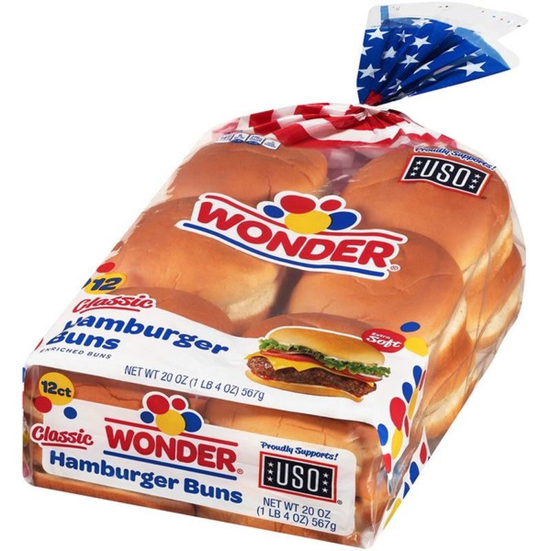 Wonder Bread Classic Hamburger Buns (1.25 lb) - Instacart