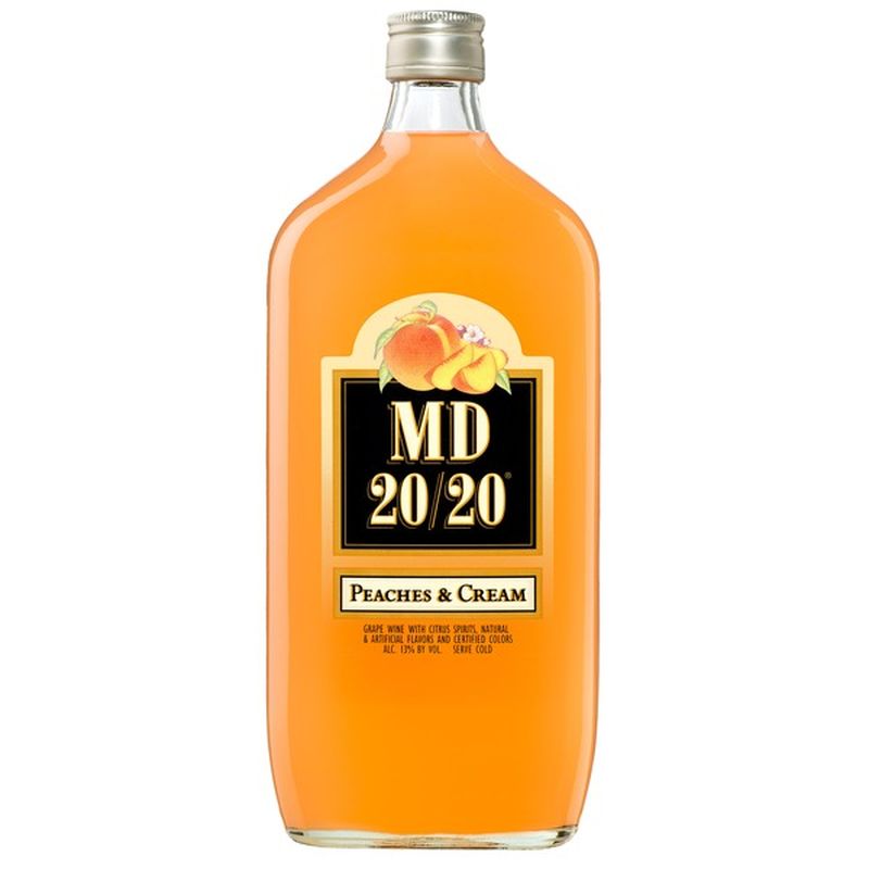 Md 20/20® Peaches and Cream Flavored Wine (750 ml) - Instacart