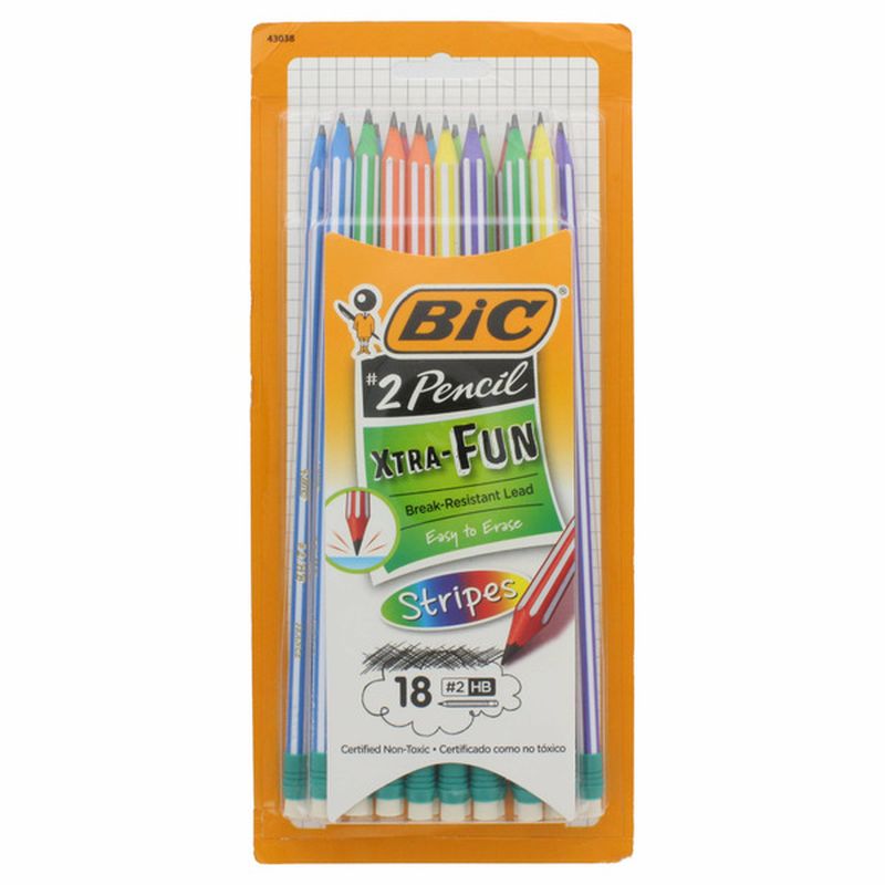 BiC Xtra Fun Stripes Pencils