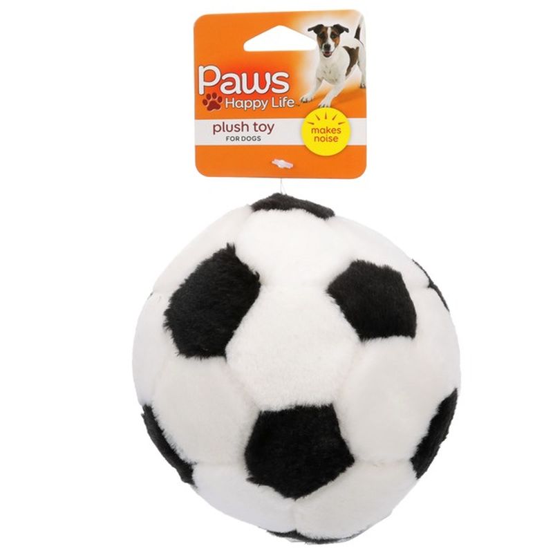 plush soccer ball dog toy