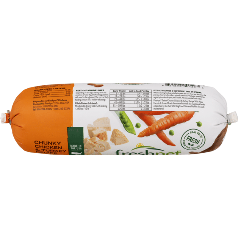 Freshpet Select Slice & Serve Roll Chunky Chicken & Turkey Recipe with