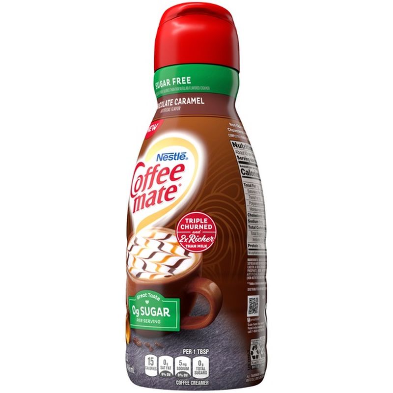 Nestle Coffee Mate Sugar Free Chocolate Caramel Liquid Coffee Creamer 32 Oz Instacart