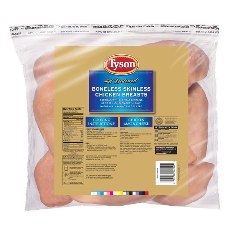 Tyson Chicken Breast, Boneless, Skinless, Thin Sliced, Uncooked (2.5 lb