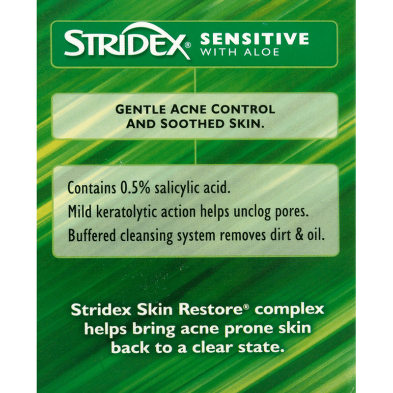 Stridex Acne Pads, Sensitive with Aloe, Alcohol Free (90 each) Instacart