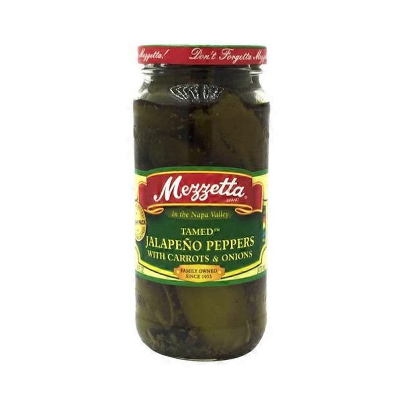 Mezzetta Jalapeno Peppers, Tamed, with Carrots & Onions (16 oz ...