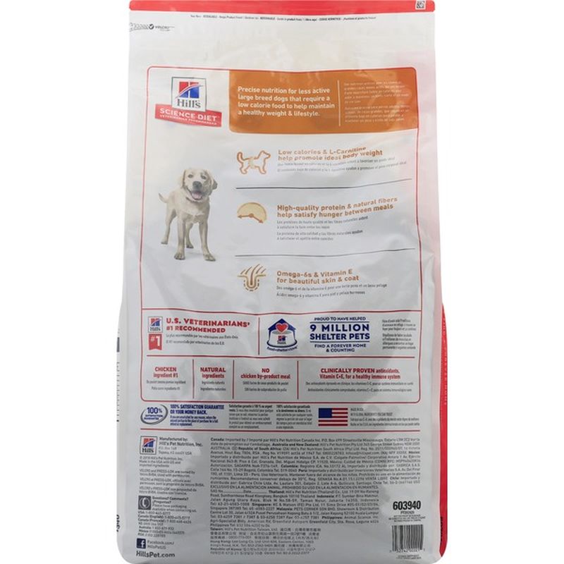 hill's science diet light large breed