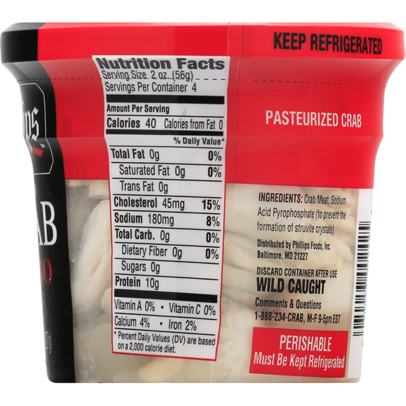 Phillips Seafood Jumbo Lump Crabmeat 8 Oz From Safeway Instacart 5504