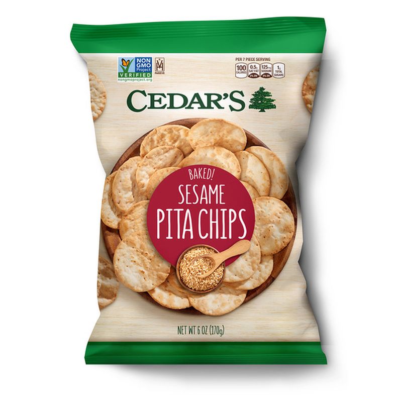 Cedar's Foods Sesame Pita Chips (6 oz) Instacart