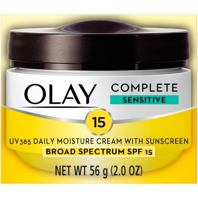 Olay Cream Moisturizer With Spf 15 Sensitive Skin 2 Oz Instacart