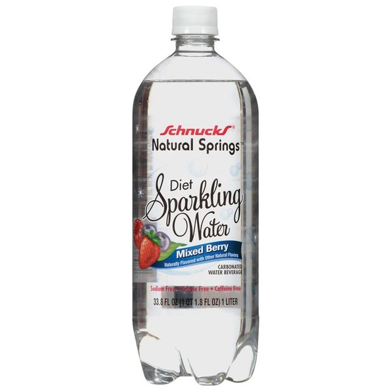 Schnucks Natural Springs Diet Mixed Berry Sparkling Water Carbonated