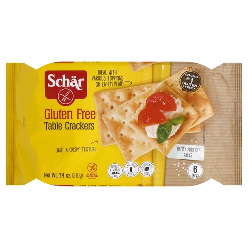 Dr. Schar Table Crackers, Gluten Free, 6 Packs (7.4 oz) - Instacart