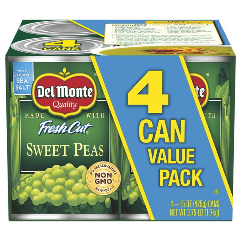 Del Monte Sweet Peas, Value Pack (15 oz) - Instacart