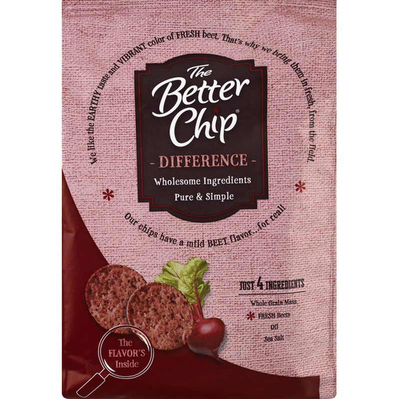 The Better Chip Whole Grain Chips, Beet (6.4 oz) from Publix Instacart