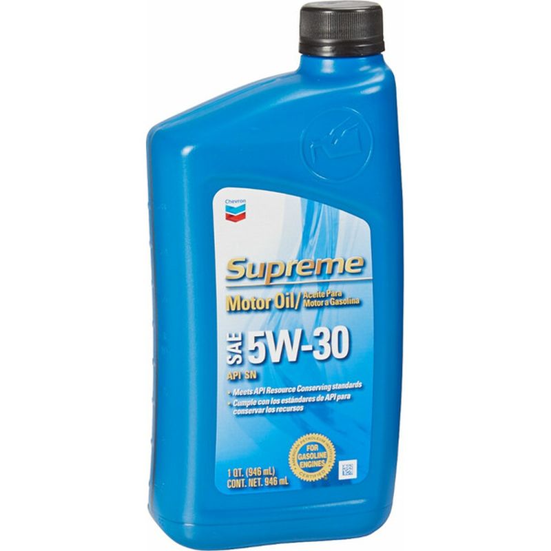 Chevron Supreme 5W-30 SAE Motor Oil For Gasoline Engine