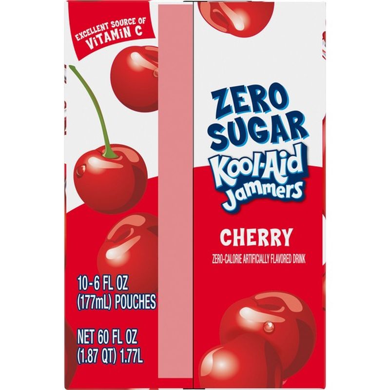 KoolAid Jammers Zero Sugar Cherry Flavored Drink (60 fl oz) Instacart