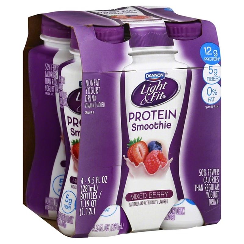 Dannon Light & Fit Protein Smoothie Mixed Berry Nonfat Yogurt Drink (9.