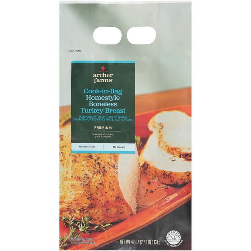 Archer Farms Cook In Bag Homestyle Boneless Turkey Breast 40 Oz Delivery Or Pickup Near Me Instacart