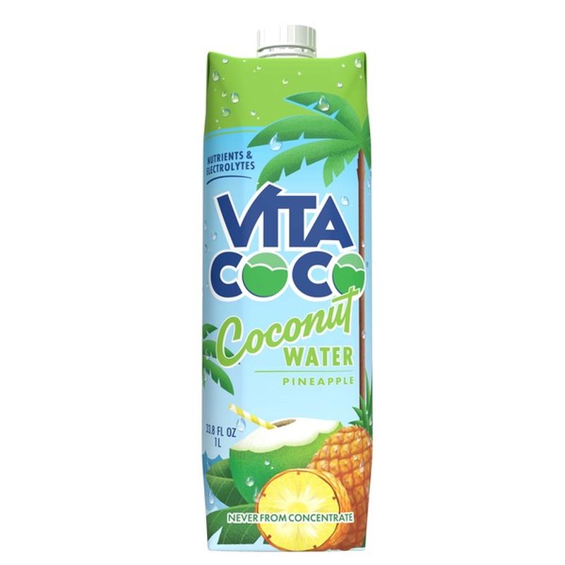 Vita Coco Coconut Water, Pineapple (33.8 fluid-oz) - Instacart