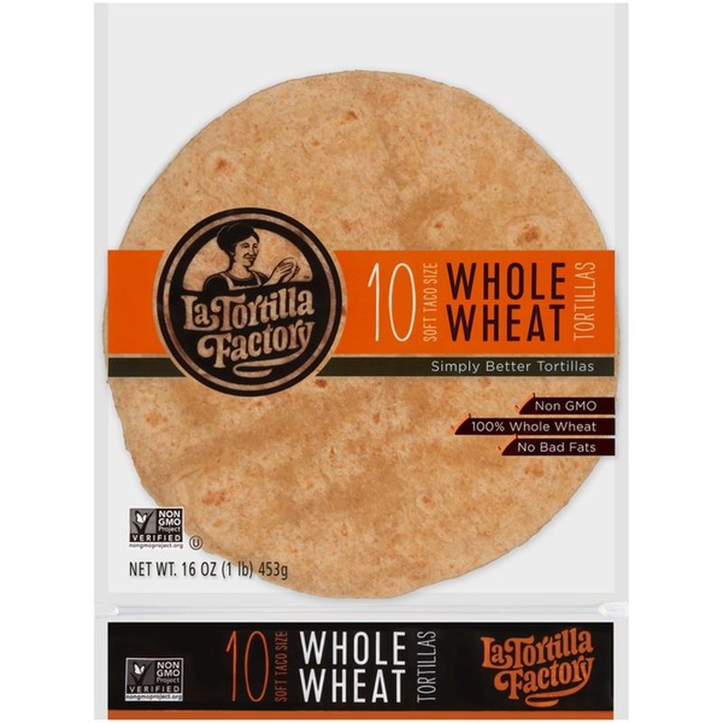 La Tortilla Factory Soft Taco Size Whole Wheat Tortillas (16 oz