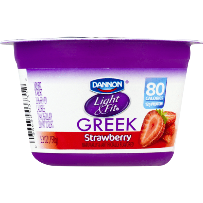 Light N' Fit Light + Fit Nonfat GlutenFree Strawberry Greek Yogurt (5.3 oz) from Stater Bros