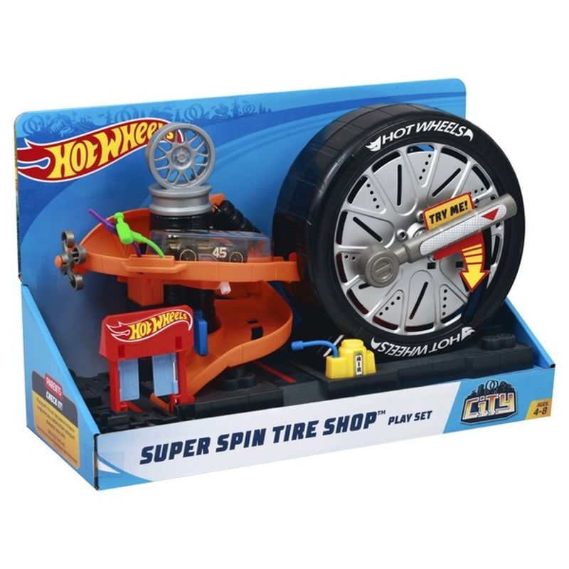 super spin tire shop hot wheels