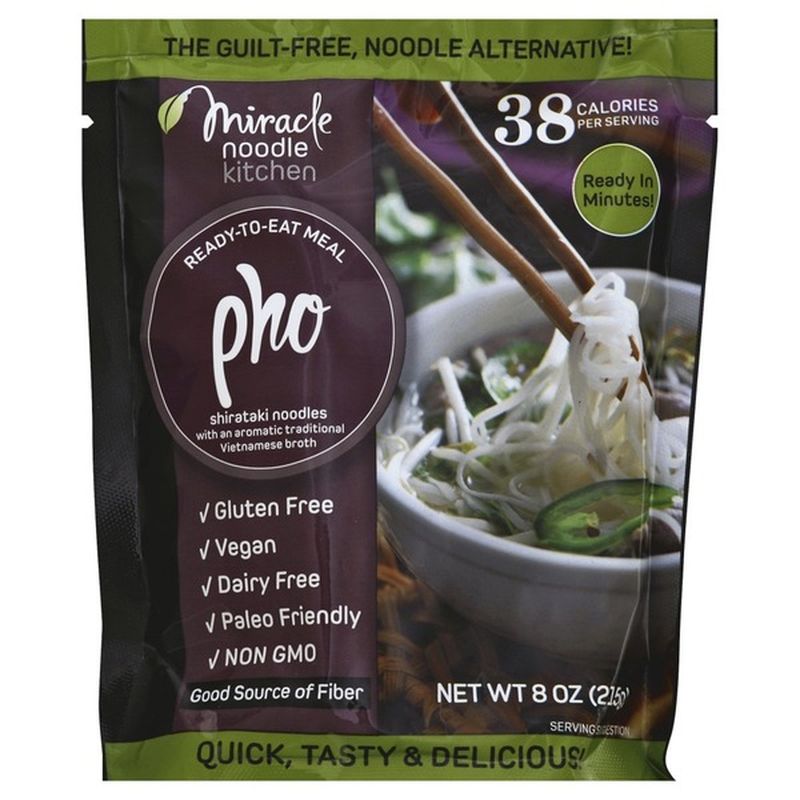 Miracle Noodle Gluten Free ReadytoEat Meal, Vegan Pho (8 oz) from Big