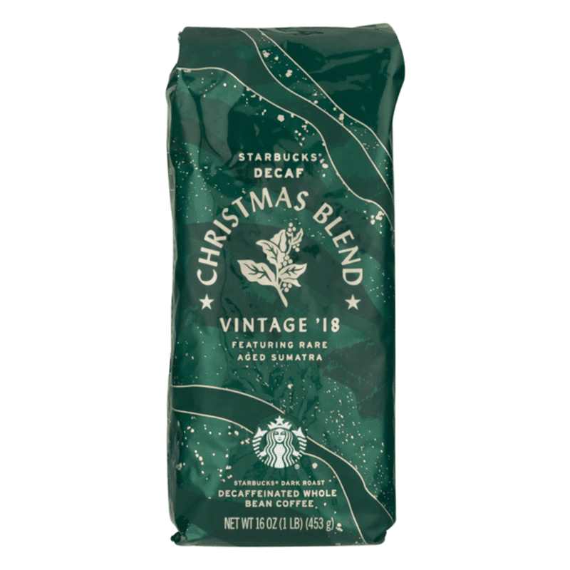 Starbucks Decaf Whole Bean Coffee Christmas Blend (16 oz) Instacart