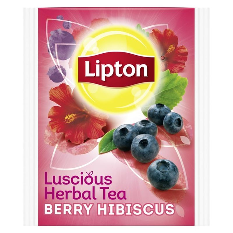 Lipton Herbal Tea Bags Berry Hibiscus 20 Ct From Shoprite Instacart