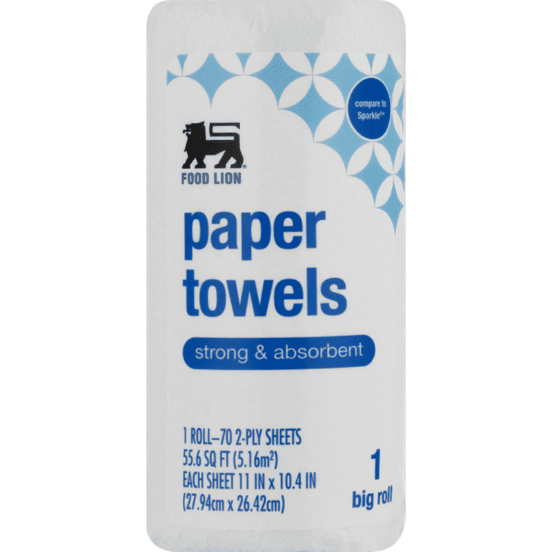 Food Lion Paper Towels, Strong & Absorbent, Wrapper (1 ct) Instacart