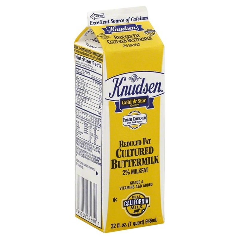 Knudsen Reduced Fat Cultured Buttermilk (1 qt) Instacart