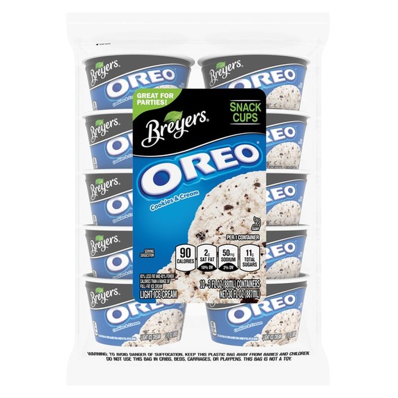 Breyers Light Ice Cream Oreo (3 oz) Instacart