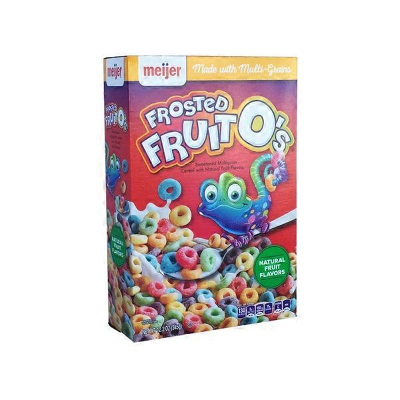 Meijer Frosted Fruit O's Sweetened Multigrain Cereal (12.2 oz) Instacart