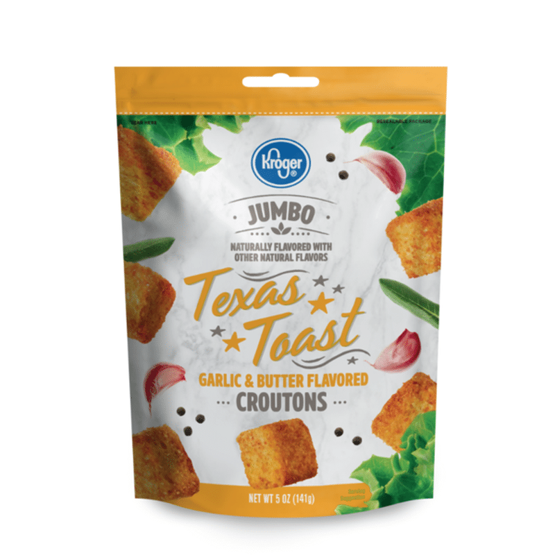 Kroger Jumbo Garlic & Butter Flavored Texas Toast Croutons