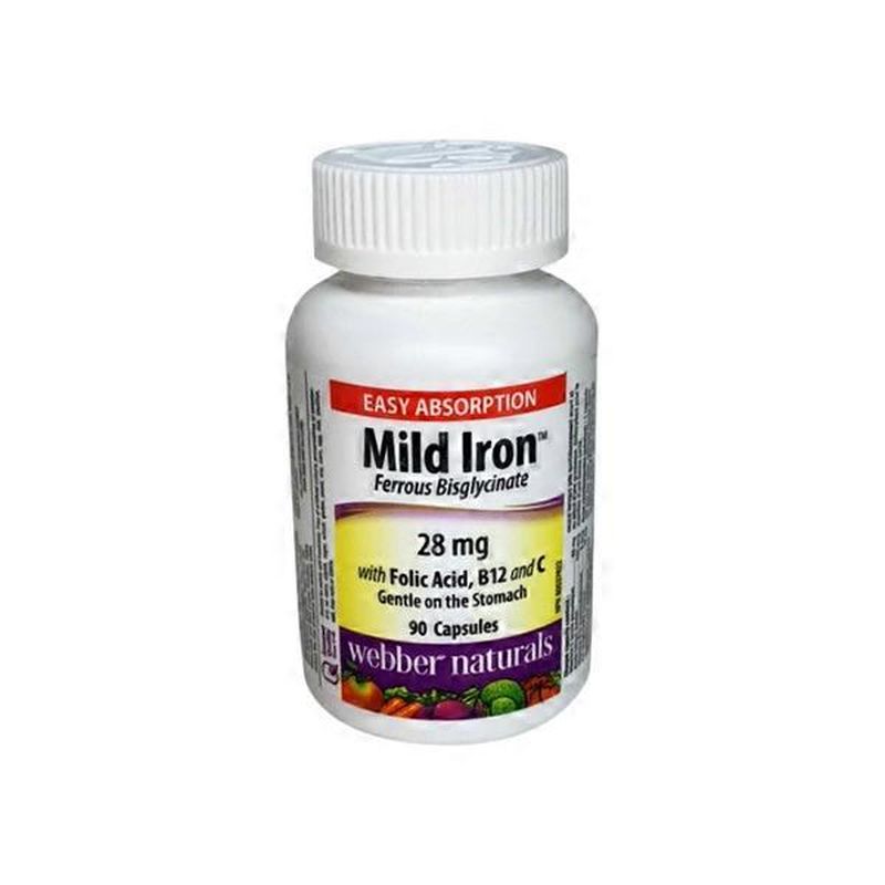 ber Naturals Mild Iron Dietary Supplement Capsules (90 ct) Instacart