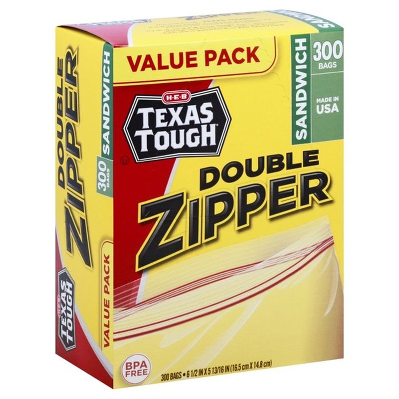 texas tough double zipper bags