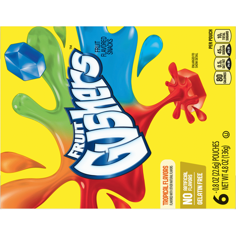 Fruit Gushers Food Label at Karen Davis blog