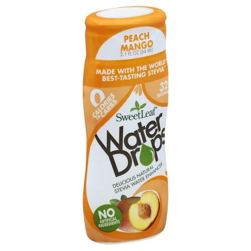 Sweet Leaf Tea Co Water Enhancer, Stevia, Peach Mango (2.1 oz) Instacart