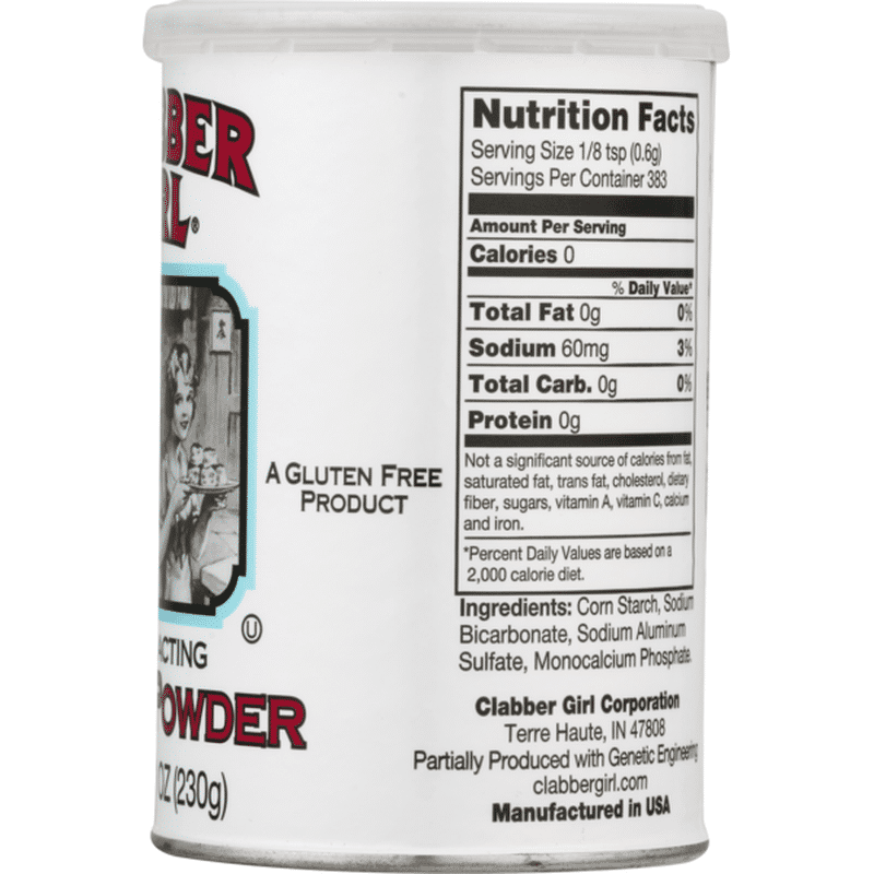 Clabber Girl Double Acting Baking Powder (8.1 oz) from Falletti Foods