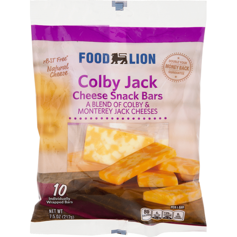 Food Lion Cheese Snack Bars, Colby Jack (10 each) - Instacart